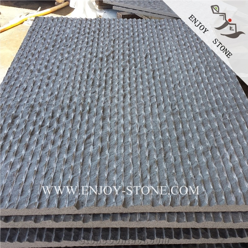 Hainan Grey Basalt Half Planed Tiles, Hainan Grey Basalt Tiles, Basaltina Cladding, Basalto Wall Tiles, Inca Grey Half Planed Walling Cladding Tiles