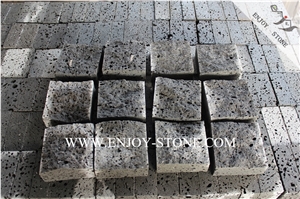 Hainan Lava Stone,Volcanic Stone,Natural Split Surface Basalto Stone with Big Holes for Exterior Pattern,Walkway Pavers