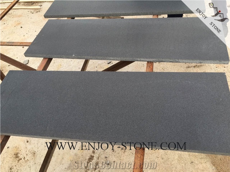 Honed Hainan Black Basalt,Black Basalt,Hn Basalt,Honed Slabs Basalt Strip/Tiles/Cut to Size/Slabs/Flooring/Walling/Pavers