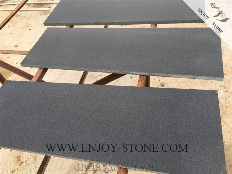 Honed Hainan Black Basalt,Black Basalt,Hn Basalt,Honed Slabs Basalt Strip/Tiles/Cut to Size/Slabs/Flooring/Walling/Pavers