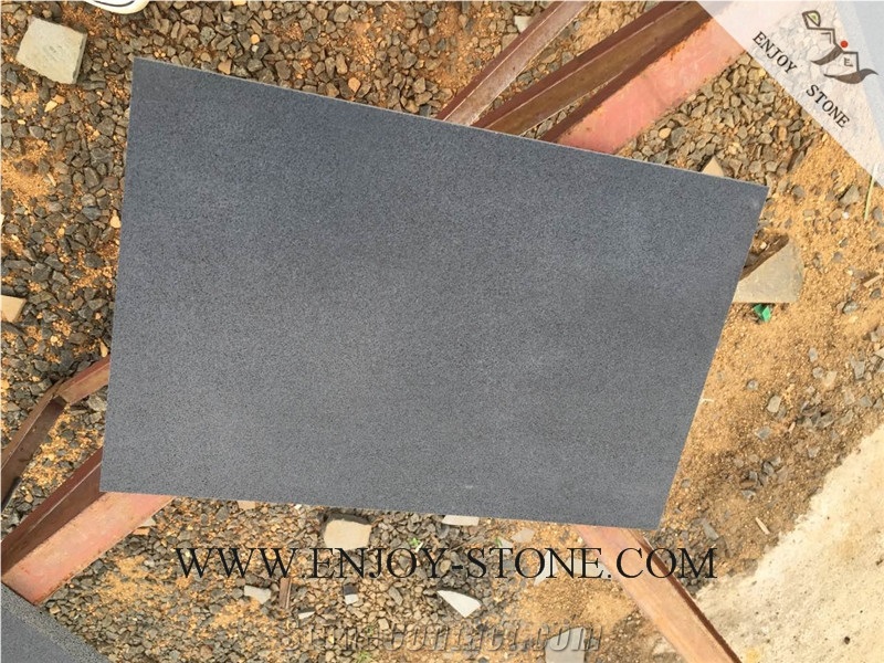 Honed Hainan Black Basalt,Black Basalt,Hn Basalt,Honed Slabs Basalt Strip/Tiles/Cut to Size/Slabs/Flooring/Walling/Pavers