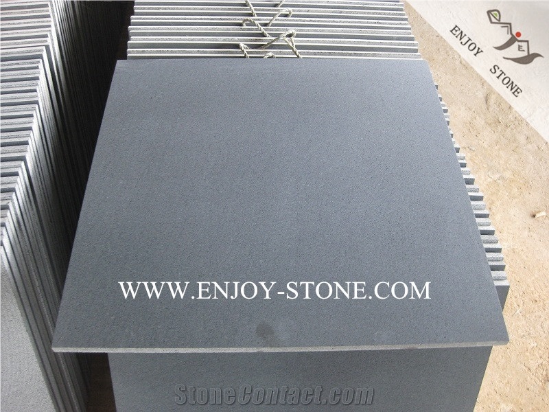 Honed Hainan Black Basalt,Dark Basalt,Basalto Tiles&Slabs,Black Basalt Wall Covering Tiles,Lava Stone Floor Tiles