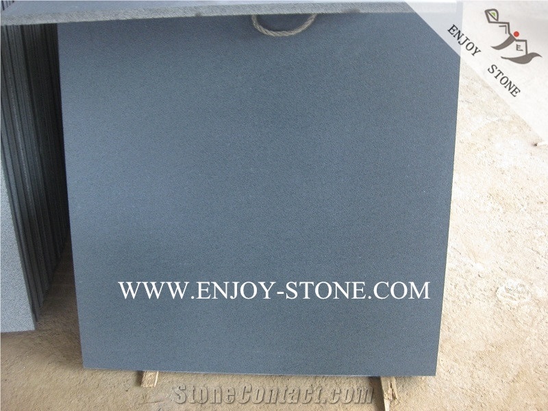 Honed Hainan Black Basalt,Dark Basalt,Basalto Tiles&Slabs,Black Basalt Wall Covering Tiles,Lava Stone Floor Tiles