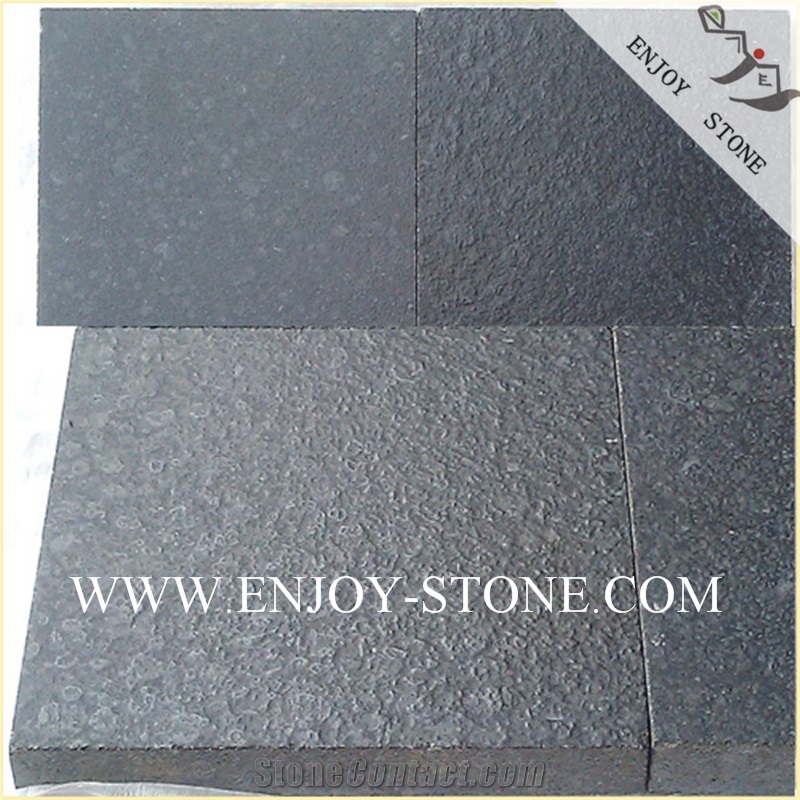 Leathered Tile G684 Fuding Black, Black Basalt, Black Pearl Basalt, Black Basalt, Leathered Tile/Cut to Size,Leather Slabs/Flooring/Walling/Pavers