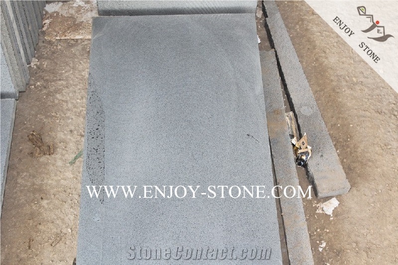 Machine Cut Hainan Bluestone with Cats Paws Tiles&Slabs,China Hn Dark Bluestone with Honeycombs,Lava Stone Floor Tiles,Sawn Cut Lava Stone Slabs
