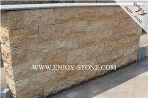 Mushroom/Natural Split Surface G682 Yellow Rusty Granite Stone,Wall Cladding Tiles,Split Face Mushroom Stone for Outdoor Landscaping Decoration Mushroom/Natural Split Surface G682 Yellow Rusty Granite Stone,Wall Cladding Tiles,Split Face Mushroom Stone for Outdoor Landscaping Decoration
