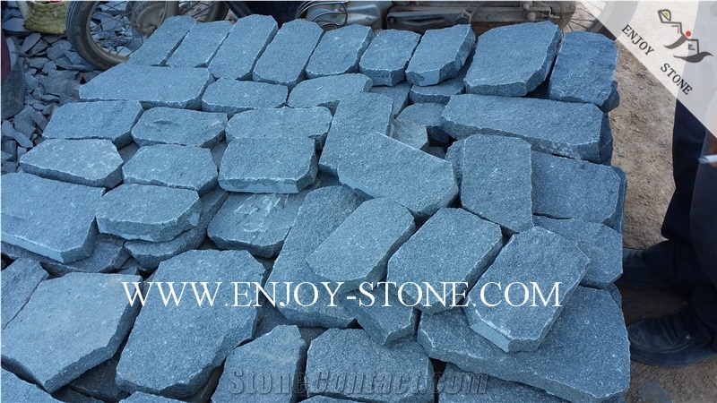 Natural Split Crazy Paver G612 Olive Green,Zhangpu Green, Green Granite, Natural Split Crazy Paver Tiles/Cut to Size/Flooring/Walling/Pavers/Granite