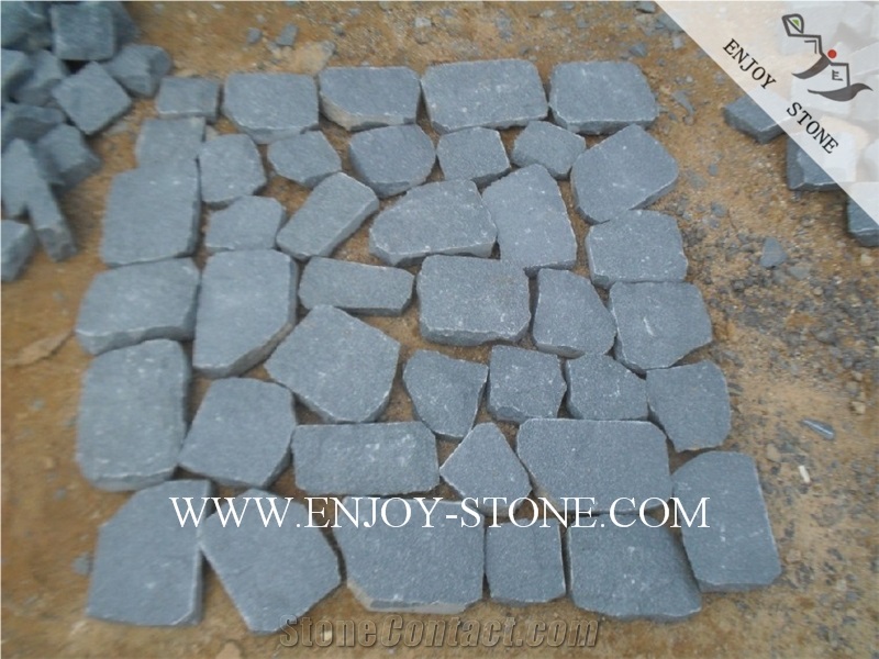 Natural Split Crazy Paver G612 Olive Green,Zhangpu Green, Green Granite, Natural Split Crazy Paver Tiles/Cut to Size/Flooring/Walling/Pavers/Granite