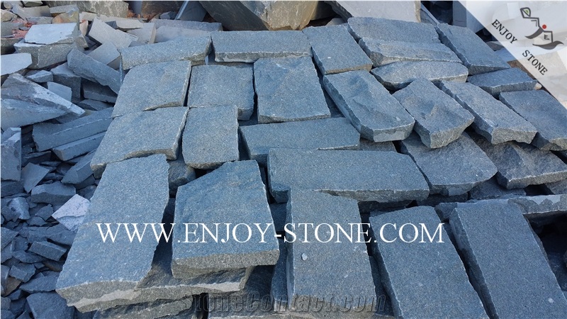 Natural Split Crazy Paver G612 Olive Green,Zhangpu Green, Green Granite, Natural Split Crazy Paver Tiles/Cut to Size/Flooring/Walling/Pavers/Granite