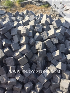 Natural Split Cube/Cobble Stone G654 Sesame Black, Padang Grey, Sesame Grey, Sesame Gray, Sawn,Natural Split Cube/Cobble/Flooring/Walling/Pavers/Granite