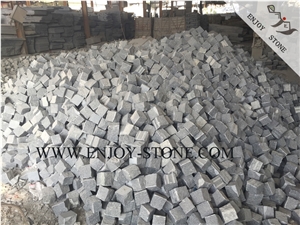 Natural Split Cube/Cobble Stone G654 Sesame Black, Padang Grey, Sesame Grey, Sesame Gray, Sawn,Natural Split Cube/Cobble/Flooring/Walling/Pavers/Granite