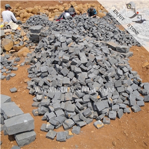 Natural Split Finish China Grey Basalt,China Andesite Cobble Stobe ,Landscaping Stile,Draiving Payment