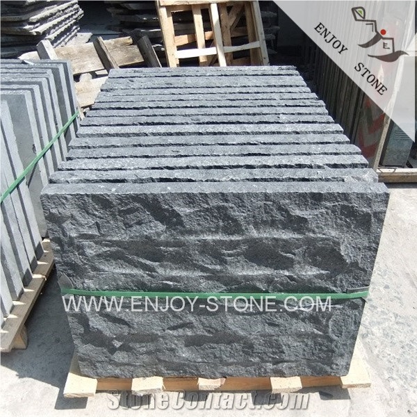 Natural Split G684 Black Basalt,Curbstone,Landscaping and Garder Stone