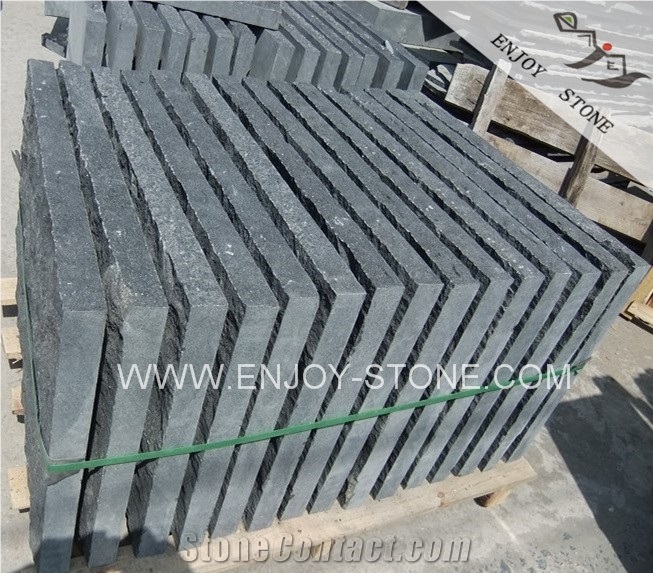 Natural Split G684 Black Basalt,Curbstone,Landscaping and Garder Stone
