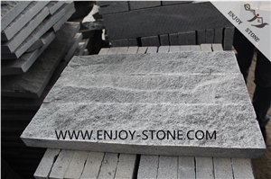 Natural Split Surface/Mushroom Finish Sesame Black Granite G654 Wall Cladding Stone, Pangda Dark Grey Tiles for Wall Covering