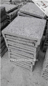 New G603 Light Grey Granite Mushroom Wall Corner Stone,Fujian New G603 White Granite Mushroomed Cladding,Split Face Mushroom Stone