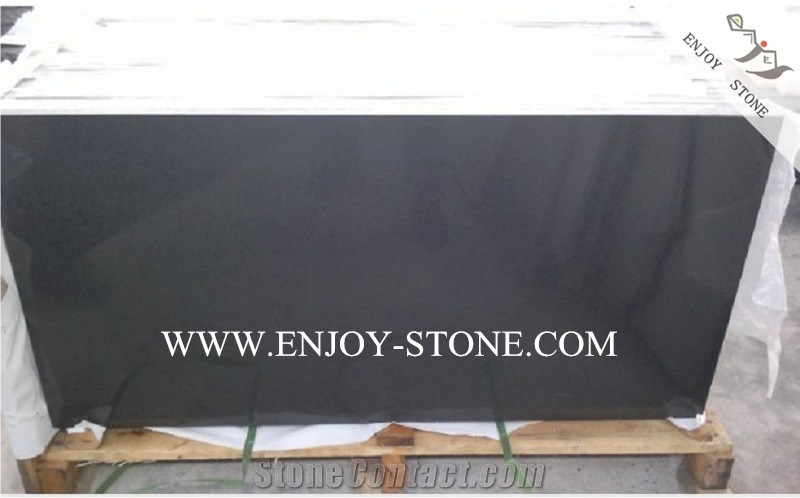 Polished Fuding G684 Black Basalt Slabs&Tiles for Wall Cladding,Flooring,Black Pearl Basalt Andesite Wall Tiles,Basalt French Pattern