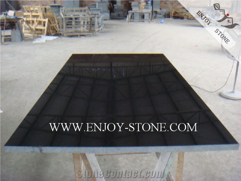 Polished Fuding G684 Black Basalt Slabs&Tiles for Wall Cladding,Flooring,Black Pearl Basalt Andesite Wall Tiles,Basalt French Pattern