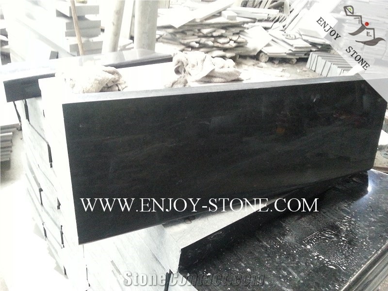 Polished Fuding G684 Black Basalt Slabs&Tiles for Wall Cladding,Flooring,Black Pearl Basalt Andesite Wall Tiles,Basalt French Pattern