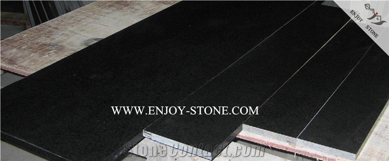 Polished G684 Black Pearl Basalt Tiles&Slabs&Strips,Fuding Black Andesite Wall Tiles&Floor Tiles,Cut to Sizes Basalt French Pattern