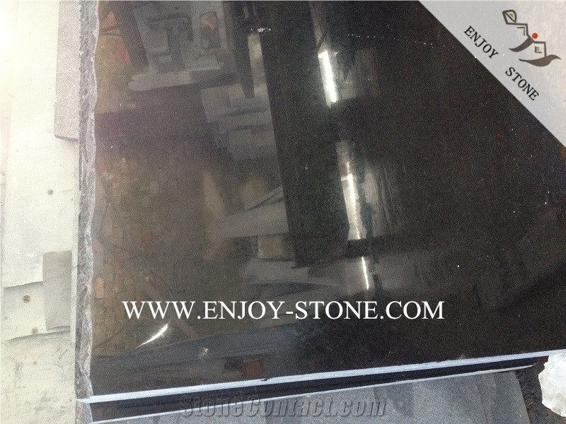Polished G684 Black Pearl Basalt Tiles&Slabs&Strips,Fuding Black Andesite Wall Tiles&Floor Tiles,Cut to Sizes Basalt French Pattern