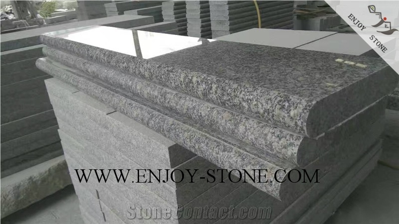 Polished Rebated Bullnose G603 Sesame White, Salt & Pepper, Padang White, White Granite Polished Rebated Bullnose Tiles Pool Pavers/Cut to Size/Slabs/Flooring/Walling/Pavers/Granite