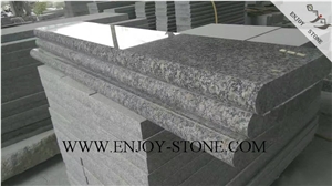 Polished Rebated Bullnose G603 Sesame White, Salt & Pepper, Padang White, White Granite Polished Rebated Bullnose Tiles Pool Pavers/Cut to Size/Slabs/Flooring/Walling/Pavers/Granite