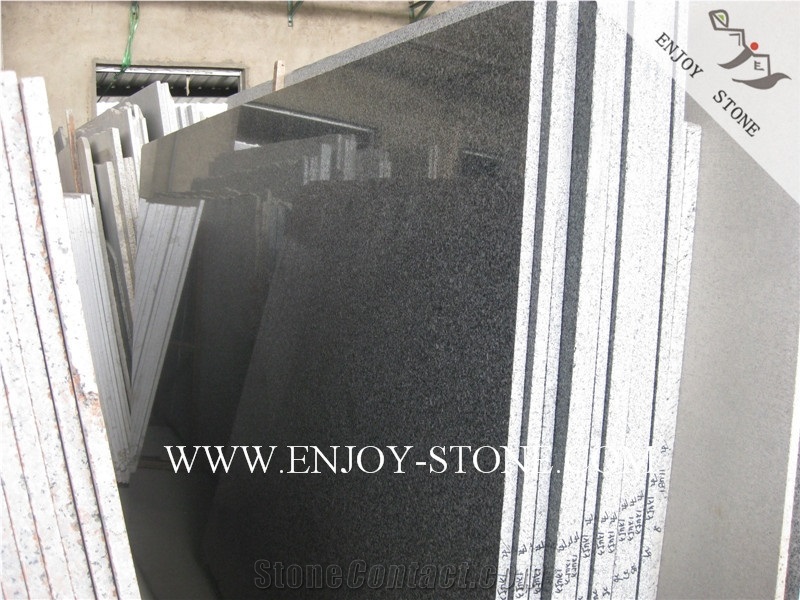 Polished Slabs G654 Sesame Black, Padang Grey, Sesame Grey, Sesame Gray, Sawn,Polished Tiles/Cut to Size/Slabs/Flooring/Walling/Pavers/Granite