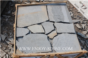 Sawn Crazy Paver Zhangpu Bluestone,Zp Bluestone,Bluestone with Cat Paw,Sawn/Machine Cut Strip/Tiles/Cut to Size/Slabs/Flooring/Walling/Pavers
