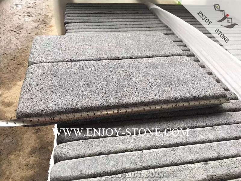 Sawn Cut/Machine Cut&Tumbled Hainan Black Bluestone Cobble Stone,Cube Stone,Driveway Paving,Walkway Pavers,Courtyard Road Pavers