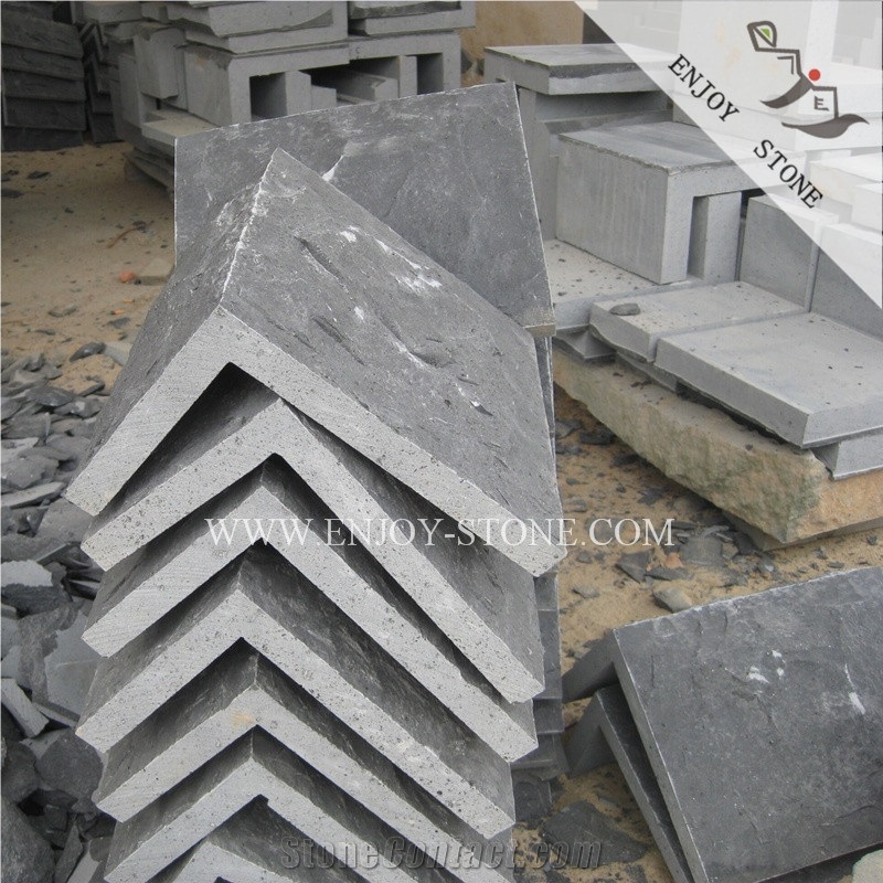 Split Face Black Basalt Mushroom Stone Wall Cladding,Mushroom Wall Corner Stone