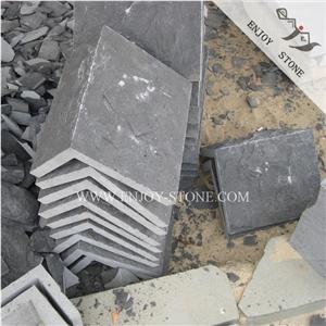Split Face Black Basalt Mushroom Stone Wall Cladding,Mushroom Wall Corner Stone