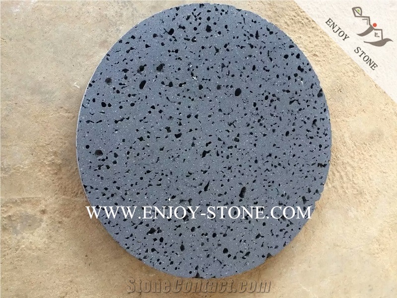 Volcanic Lava Stone,Hainan Basalto with Big Holes,Hn Basaltina Honed Tiles&Slabs,Lava Stone Floor&Wall Covering Tiles