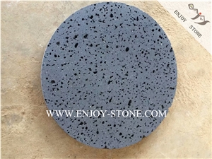 Volcanic Lava Stone,Hainan Basalto with Big Holes,Hn Basaltina Honed Tiles&Slabs,Lava Stone Floor&Wall Covering Tiles