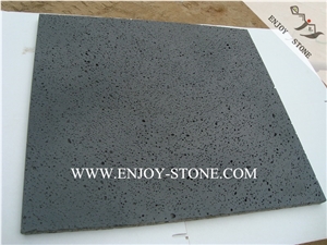 Volcanic Lava Stone,Hainan Basalto with Big Holes,Hn Basaltina Honed Tiles&Slabs,Lava Stone Floor&Wall Covering Tiles