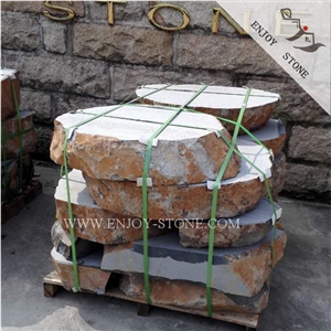 Zhangpu Black Basalt,Fujian Andesite Flamed Flagstone,Irregular Paver,Random Wall Flagstone,Flagstone Walkway,Flagstone Paving