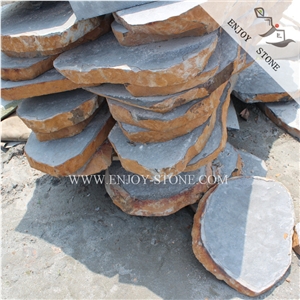 Zhangpu Black Basalt,Fujian Black Andesite,Basalto Flagstone Driveway,Flagstone Road,Flagstone Paver