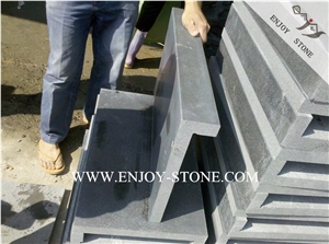 Zhangpu Bluestone Swimming Pool Coping,Honed Rebated Square Edge Coping Tiles,Grey Basalto with Cat Paws/Honeycombs Pool Terraces