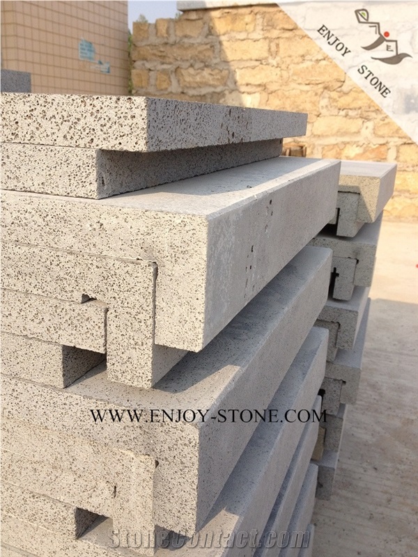 Zhangpu Bluestone Swimming Pool Coping,Sawn Cut/Machine Cut Rebated Square Edge Coping Tiles,China Grey Basalto with Cat Paws/Honeycombs Pool Pavers