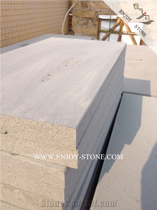 Zhangpu Bluestone Swimming Pool Coping,Sawn Cut/Machine Cut Rebated Square Edge Coping Tiles,China Grey Basalto with Cat Paws/Honeycombs Pool Pavers