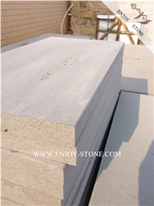Zhangpu Bluestone Swimming Pool Coping,Sawn Cut/Machine Cut Rebated Square Edge Coping Tiles,China Grey Basalto with Cat Paws/Honeycombs Pool Pavers