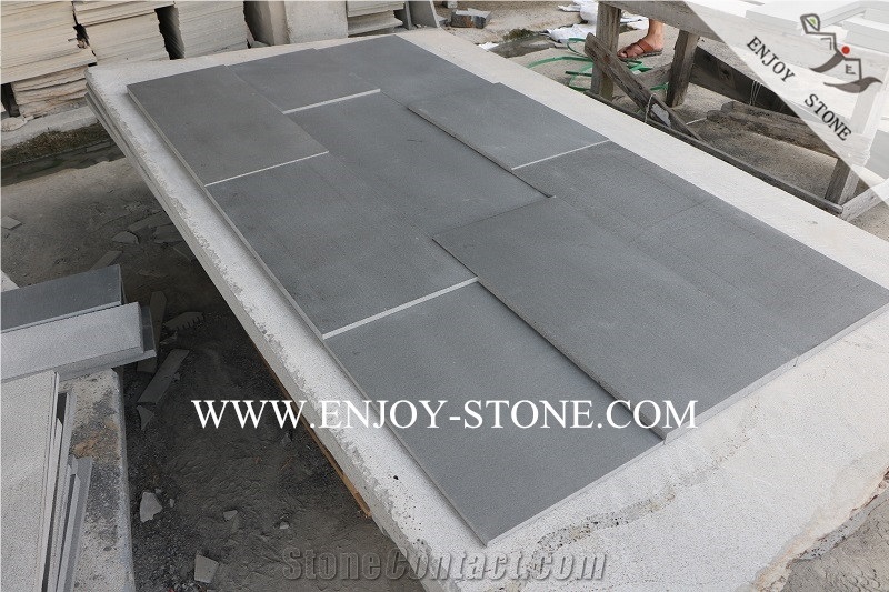 Zhangpu Grey Basalt/Basaltina/Basalto Honed Cultured Stone,Wall Cladding,Stacked Stone Veneer,Ledge Tiles