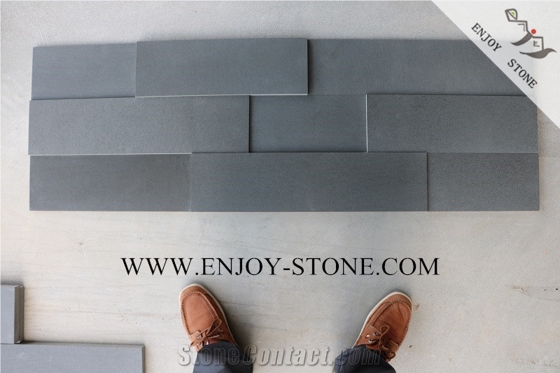 Zhangpu Grey Basalt/Basaltina/Basalto Honed Cultured Stone,Wall Cladding,Stacked Stone Veneer,Ledge Tiles