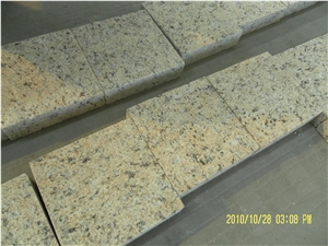 Brazil Granite, Yellow Granite, New Giallo Venezia Granite,Granite Cobble Stone, Cube Stone