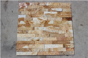 Gold Brown Quartzite Cultured Stone,Ledge