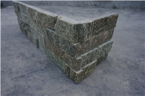 Green Quartzite, panel, split face stone, Culture Stone