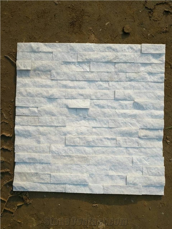 White Quartzite, White Panel, Split Face,Culture Stone, Nature Stone