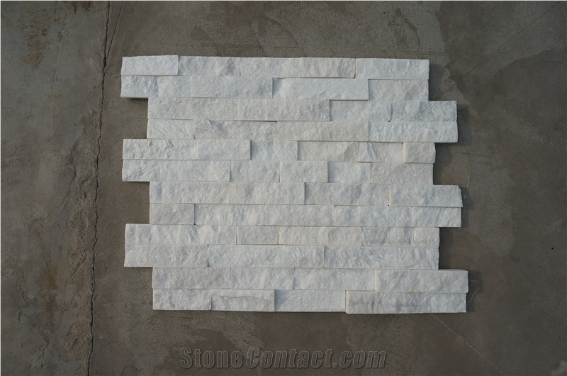 White Quartzite, White Panel, Split Face,Culture Stone, Nature Stone