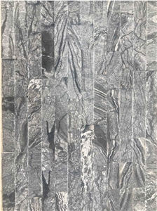 Zebra Marble Wall Cladding, Black Marble Cultured Stone,Ledge