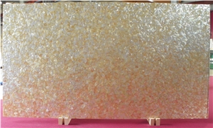 Yellow Mother Of Pearl Semiprecious Stone